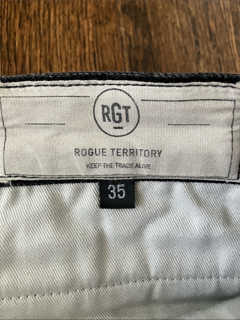Rogue Territory Officer Trouser Jeans,  Faded Black, Slim Taper - Picture 3 of 6